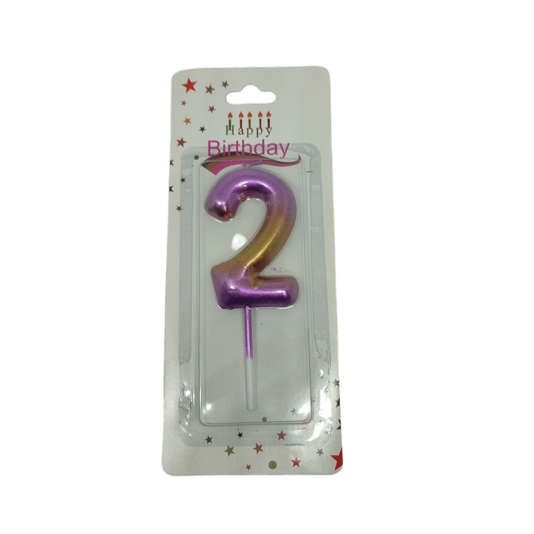 Κεράκι-Γενεθλίων-Happy-Birthday-Candle-Αριθμός-2-1