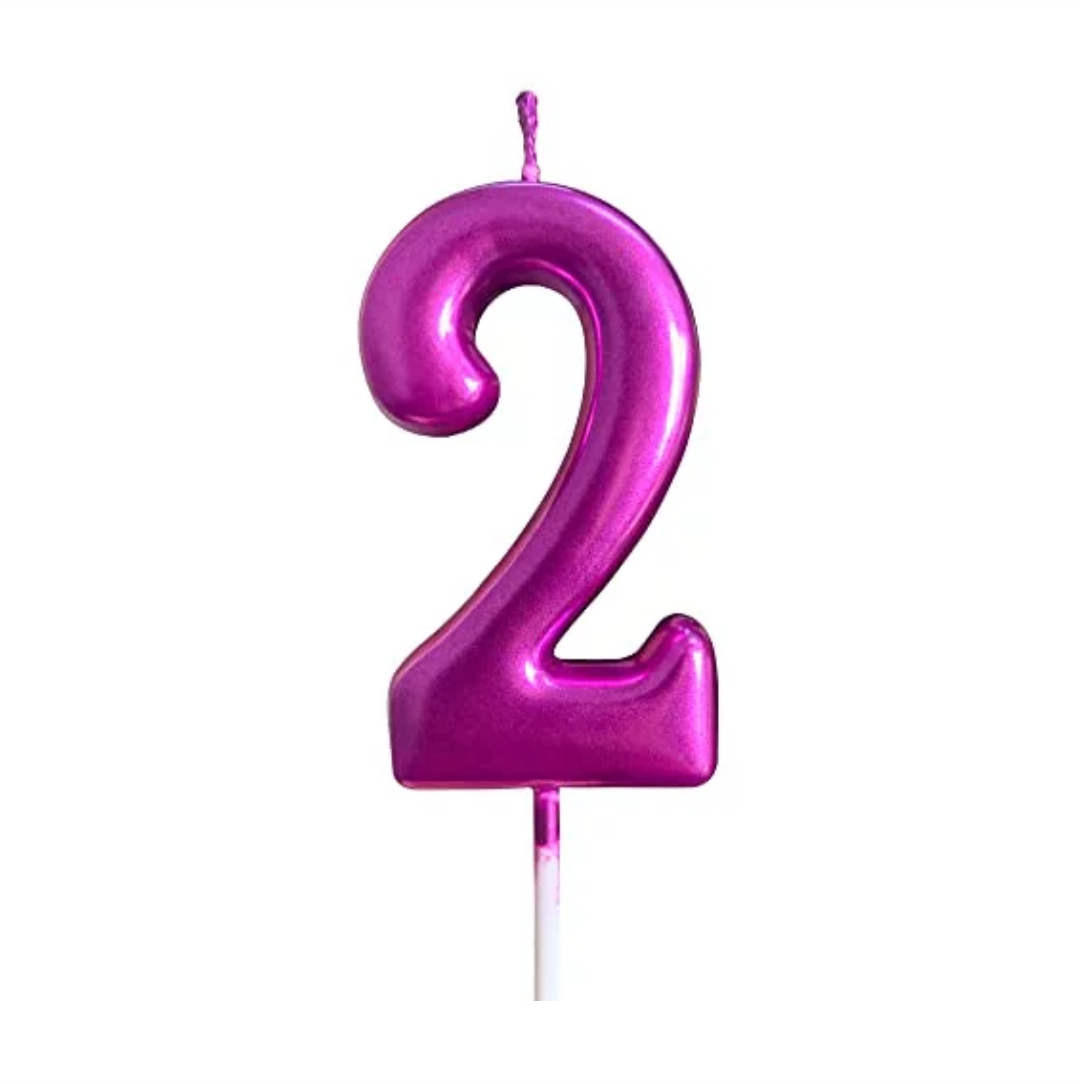 Κεράκι-Γενεθλίων-Happy-Birthday-Candle-Αριθμός-2