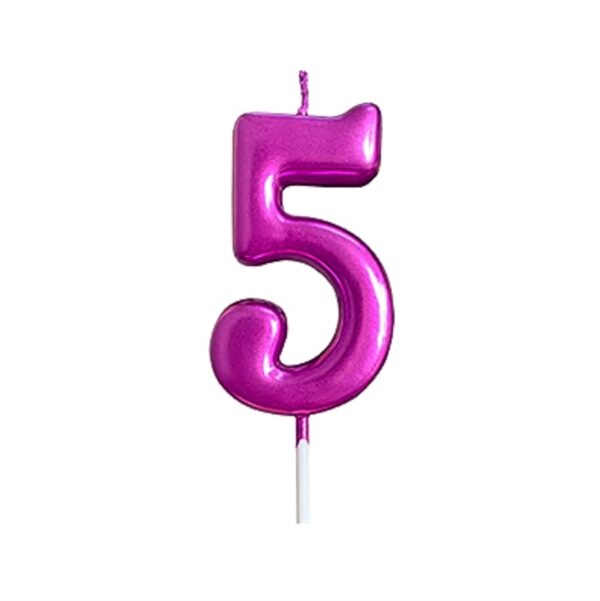 Κεράκι-Γενεθλίων-Happy-Birthday-Candle-Αριθμός-5