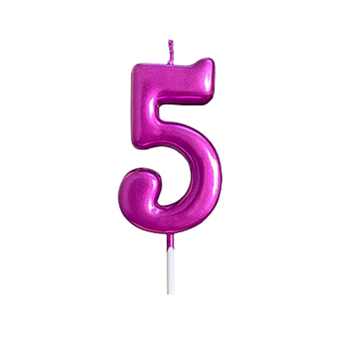 Κεράκι-Γενεθλίων-Happy-Birthday-Candle-Αριθμός-5