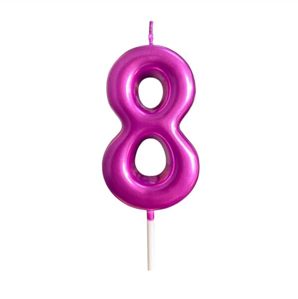 Κεράκι-Γενεθλίων-Happy-Birthday-Candle-Αριθμός-8