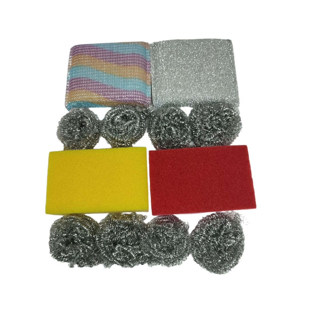 Σετ-Σύρμα-και-Σφουγγάρια-Πιάτων-YULU-Cleaning-Brush