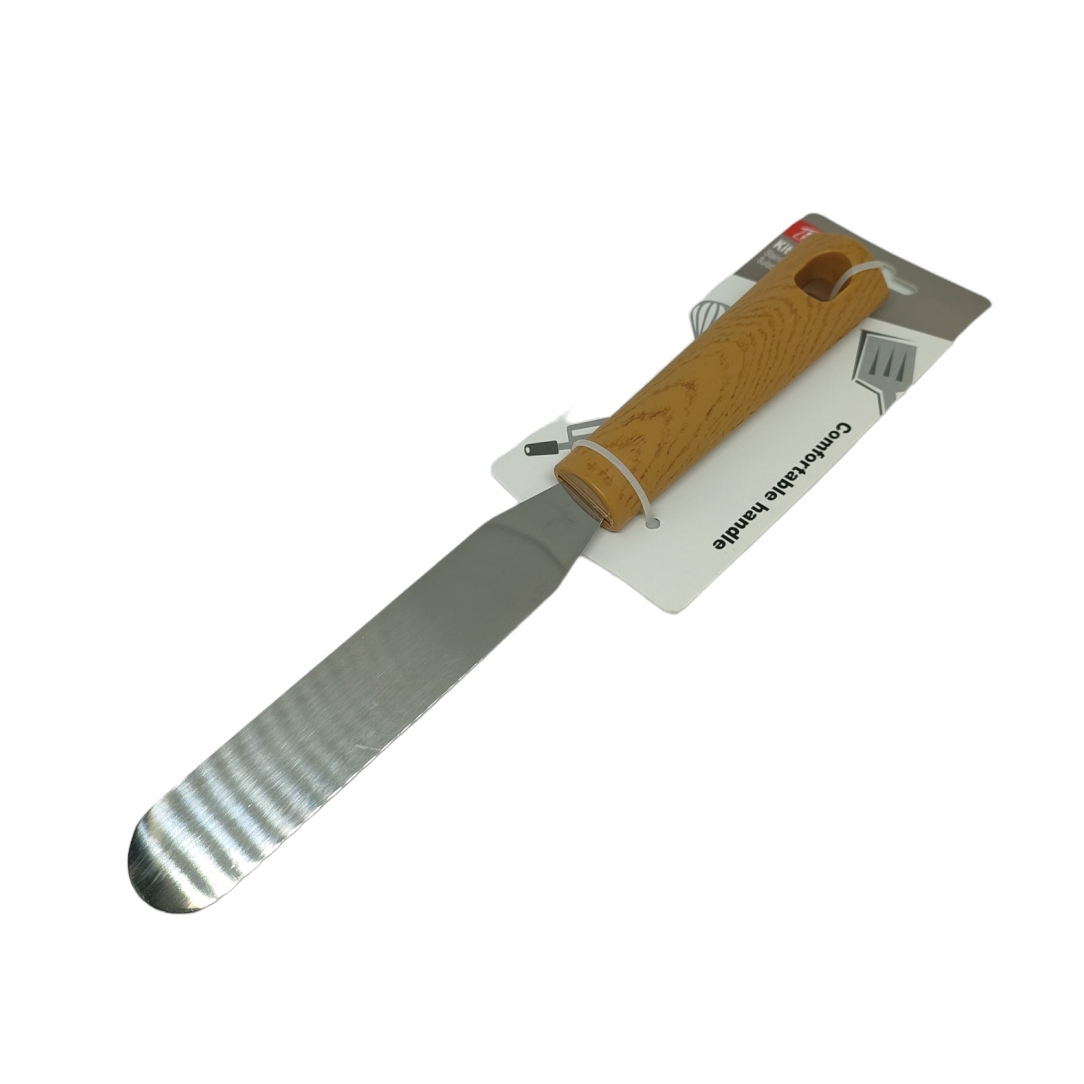 Σπάτουλα-Μαγειρικής-με-Ξύλινη-Λαβή-25cm