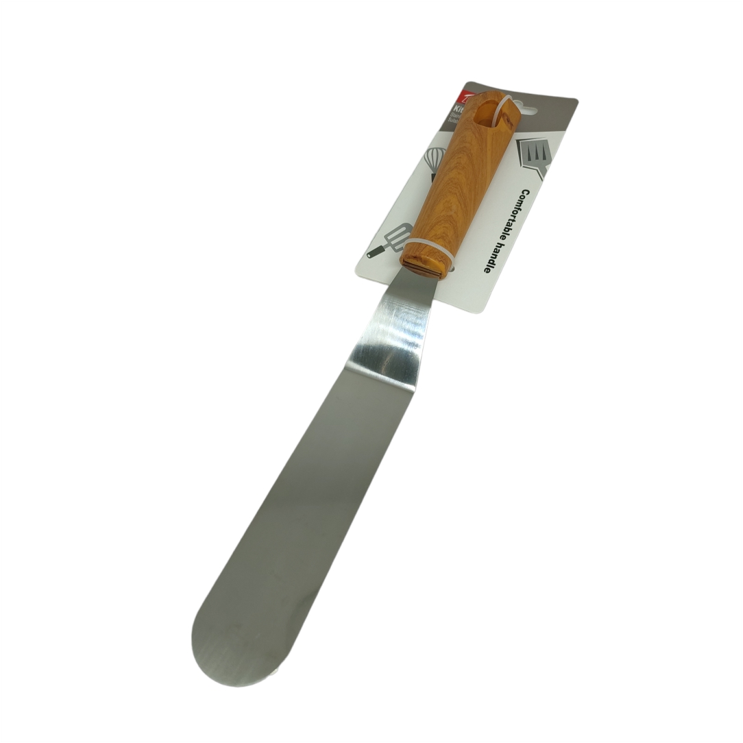 Σπάτουλα-Μαγειρικής-με-Ξύλινη-Λαβή-30cm