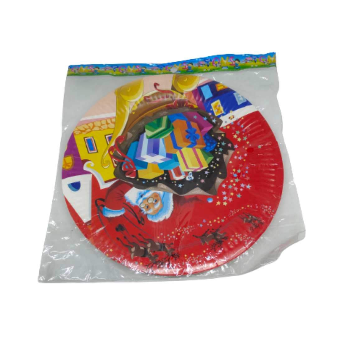 Χάρτινα-Πιατάκια-Άγιος-Βασίλης-10τμχ-1