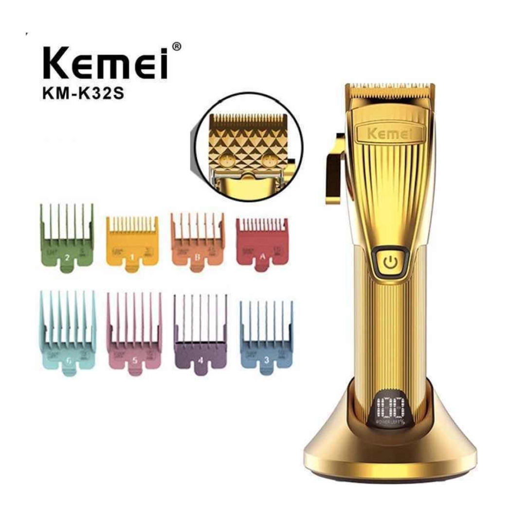 Επαναφορτιζόμενη-Κουρευτική-Ξυριστική-Μηχανή-Kemei-KM-K32S-2