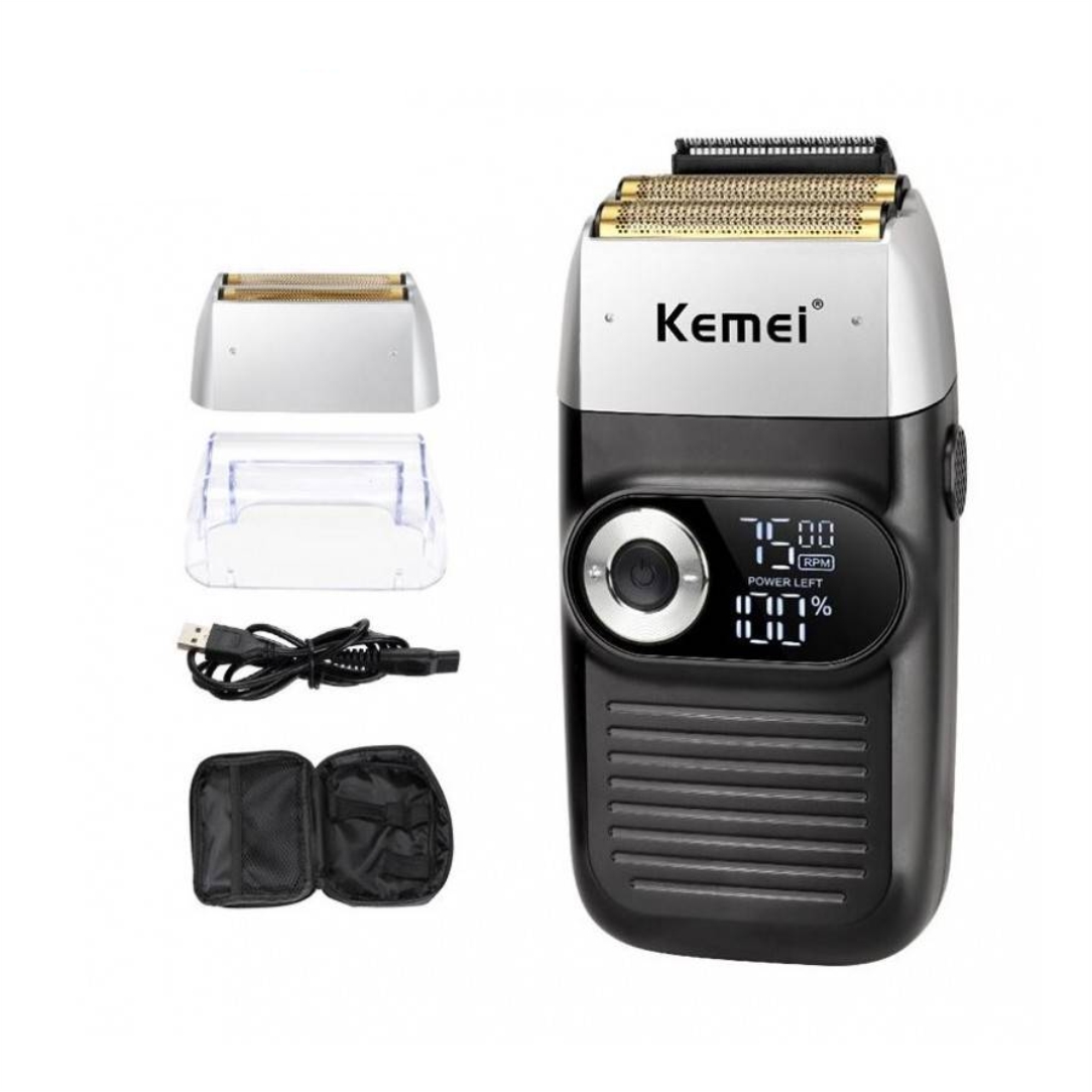 Επαναφορτιζόμενη-Ξυριστική-Μηχανή-Kemei-KM-2026-1