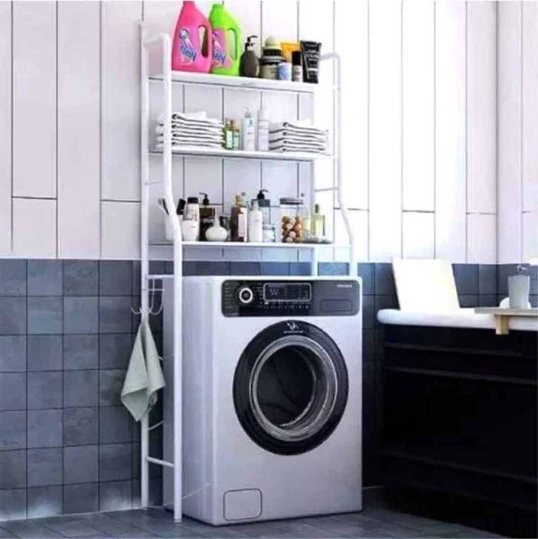 Μεταλλική-Ραφιέρα-Μπάνιου-για-το-Πλυντήριο-Laundry-Rack-2