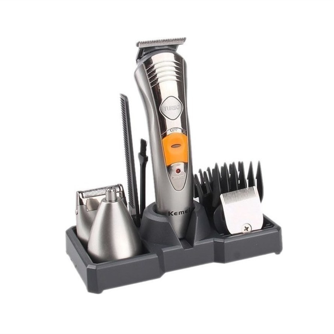 Σετ-Επαναφορτιζόμενη-Κουρευτική-Ξυριστική-Μηχανή-Kemei-KM-580A