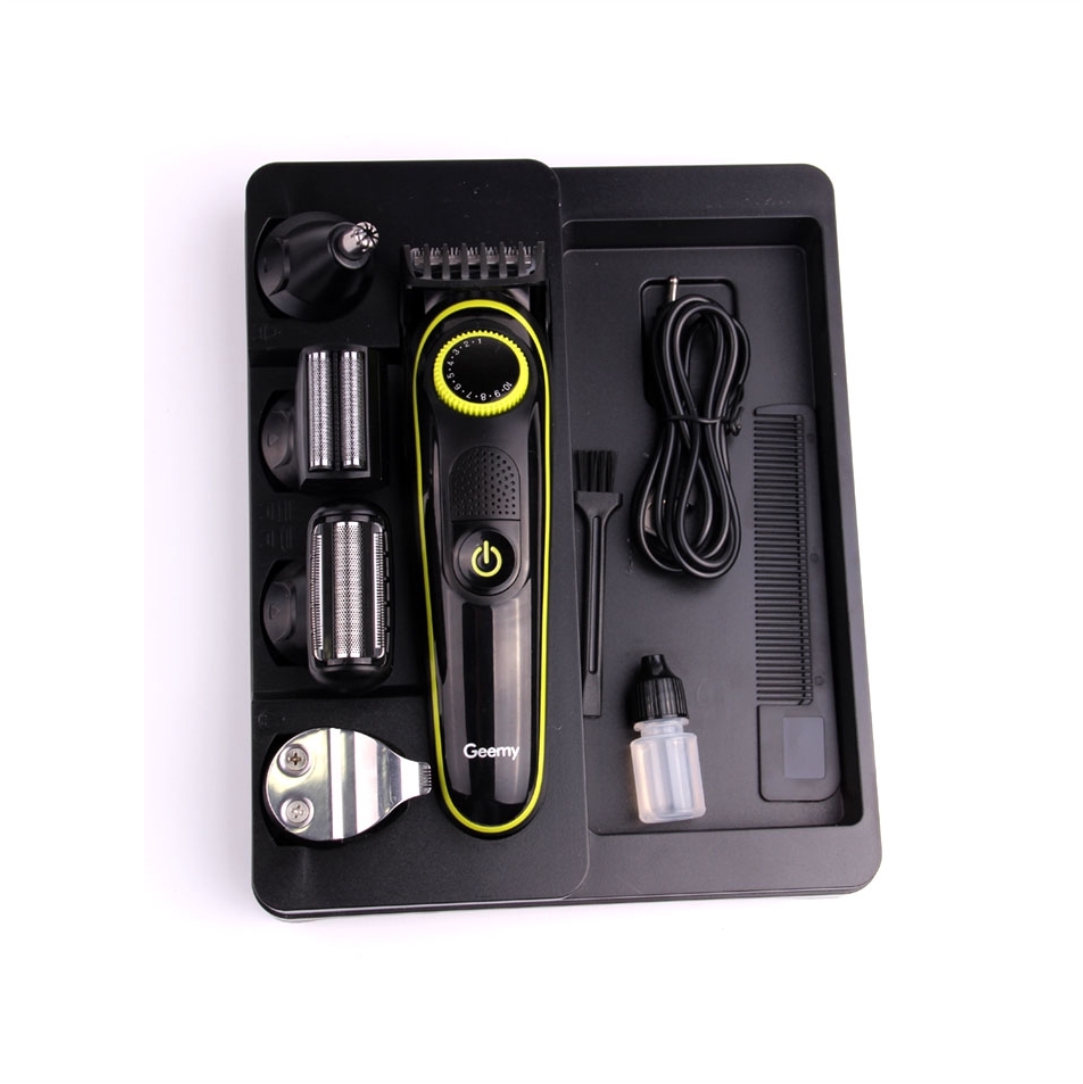 Σετ-Επαναφορτιζόμενης-Κουρευτικής-Μηχανής-Geemy-GM-6171-2