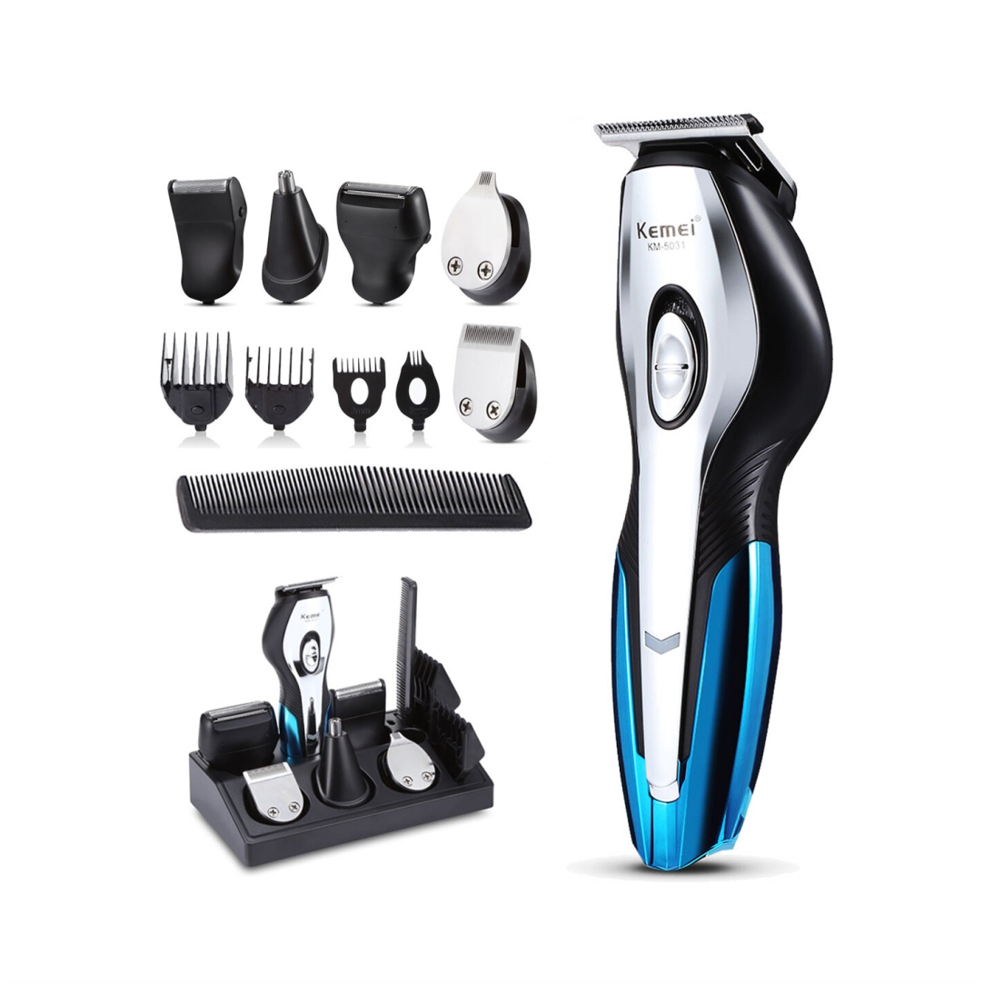 Σετ-Επαναφορτιζόμενης-Κουρευτικής-Μηχανής-Kemei-KM-5031-1