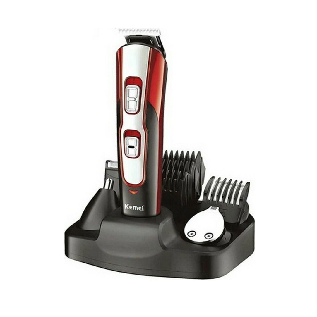 Σετ-Επαναφορτιζόμενης-Κουρευτικής-Μηχανής-Kemei-KM-510