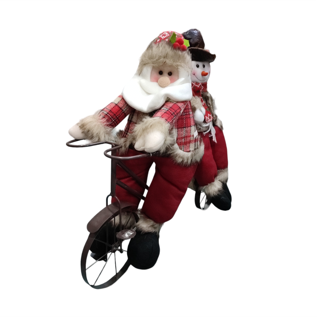 Διακοσμητικό-Ποδήλατο-Άγιος-Βασίλης-Χιονάνθρωπος-3