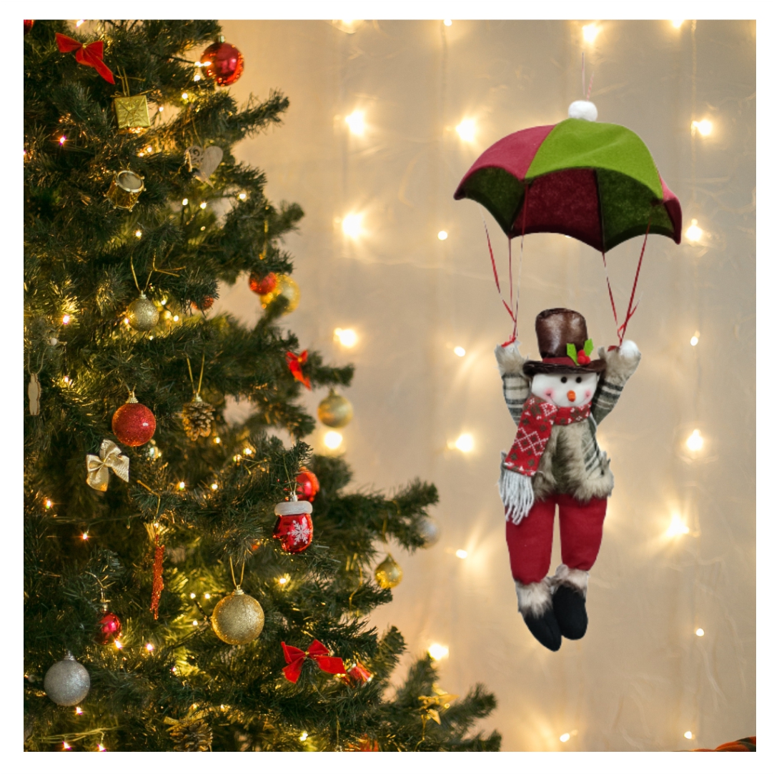 Χριστουγεννιάτικο-Διακοσμητικό-Χιονάνθρωπος-με-Αλεξίπτωτο-1