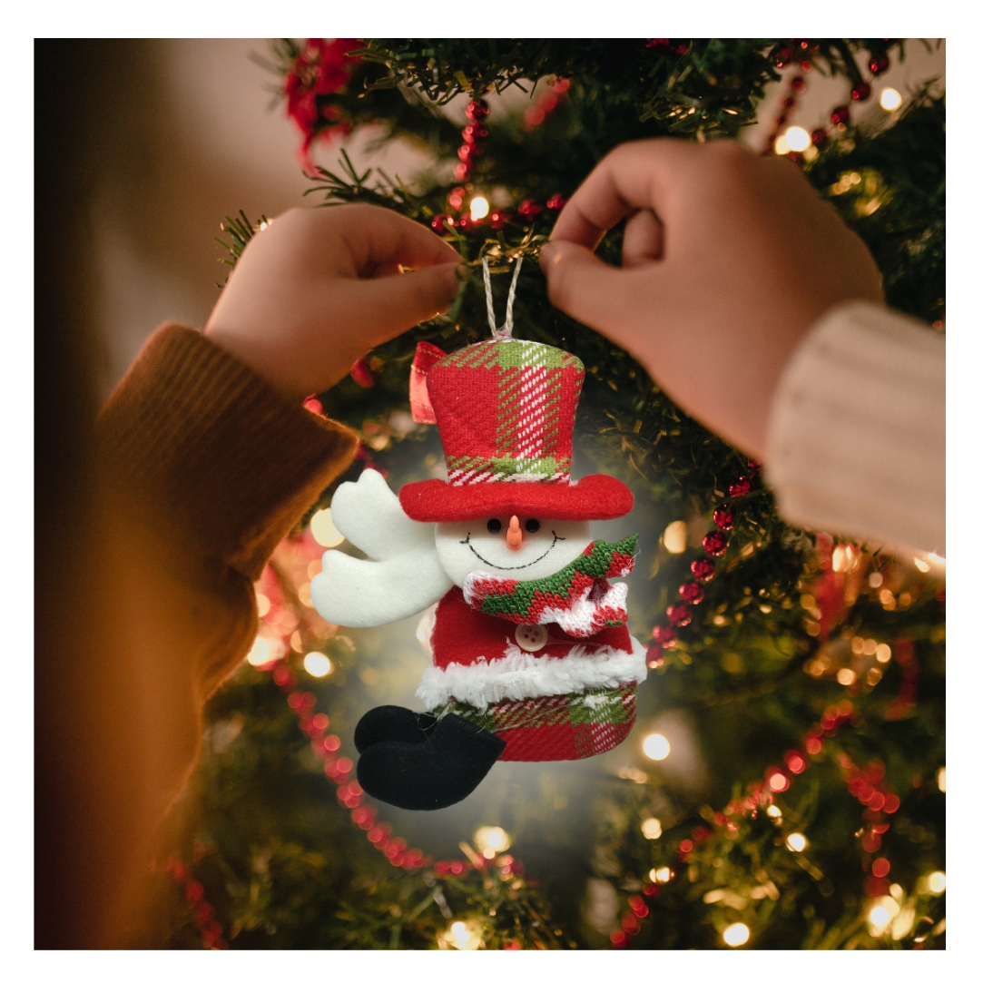 Χριστουγεννιάτικο-Υφασμάτινο-Στολίδι-Χιονάνθρωπος-1