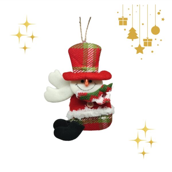 Χριστουγεννιάτικο-Υφασμάτινο-Στολίδι-Χιονάνθρωπος