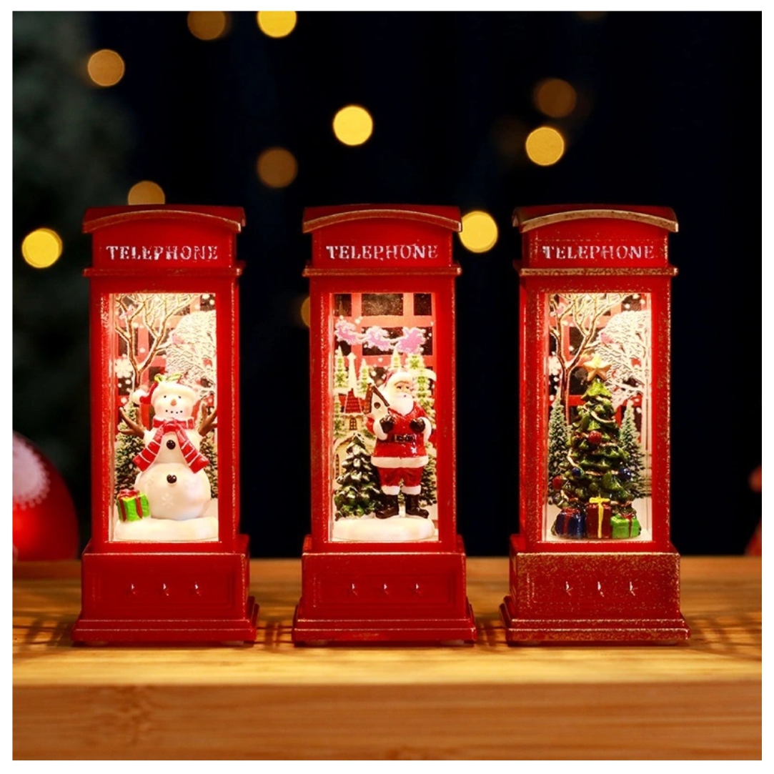 Χριστουγεννιάτικος-Διακοσμητικός-Φωτιζόμενος-Τηλεφωνικός-Θάλαμος-με-τον-Άγιο-Βασίλη-1