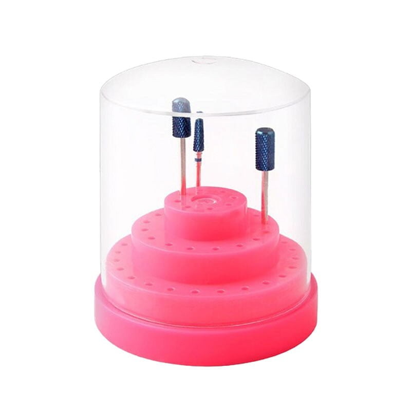 1pc-Nail-Grinding-Head-Box-Dental-48-Holes-Round-Plastic-Pink-Bur-Holder-Burs-Block-Case-1